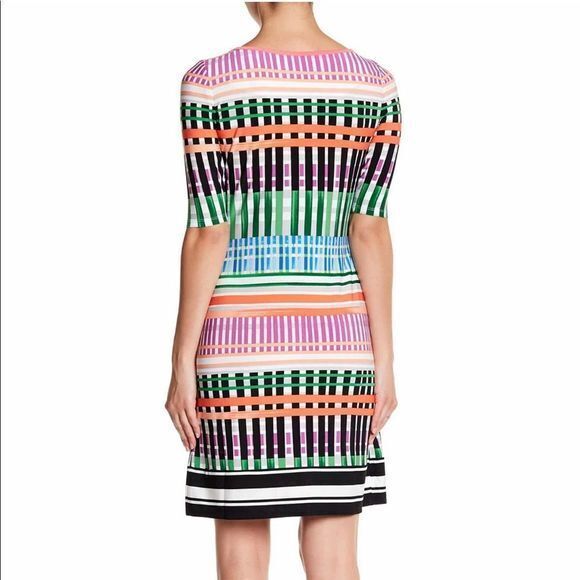 Eliza J Short Sleeve Jersey Shift Dress Crew Neck Short Sleeves Womens S… - Picture 2 of 7